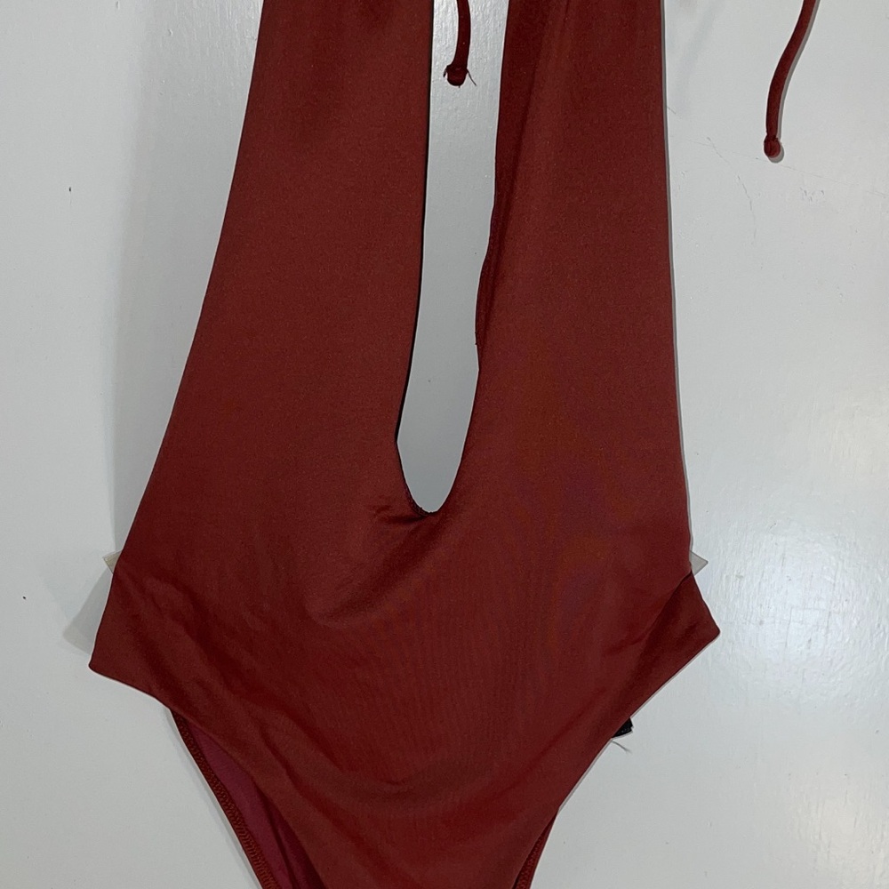 Rust Red One-Piece Swimsuit